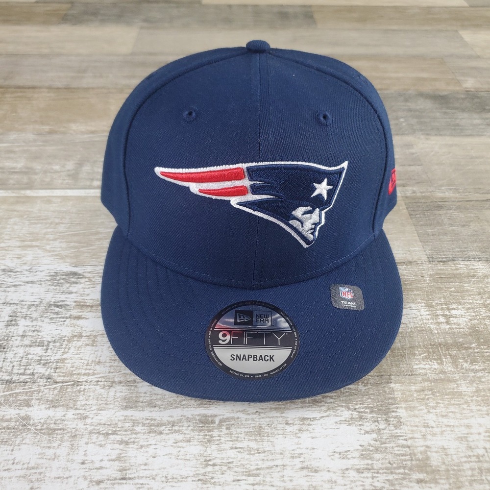 New Era 9FIFTY Hat One Size Navy New England Patriots Adjustable Snapback